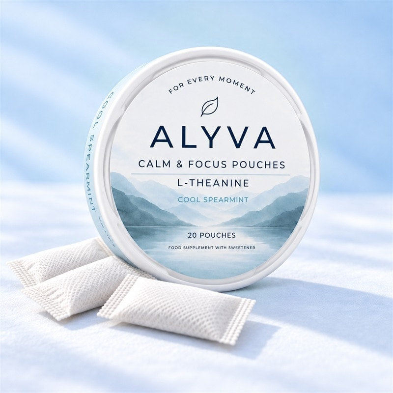 ALYVA Cool Spearmint L-Theanine pouch tin